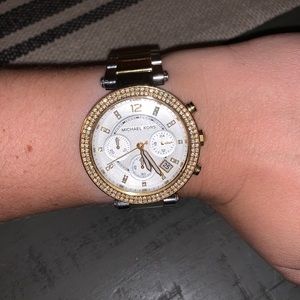 Michael Kors gold and silver watch